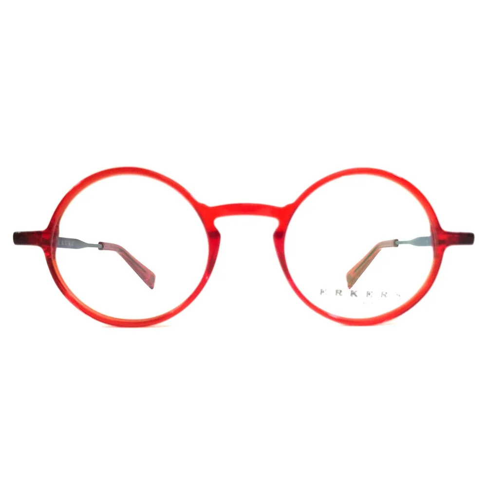 Erkers 1879 Eyeglasses Frames FLORISSANT RED Black Transparent Bright 45-23-145